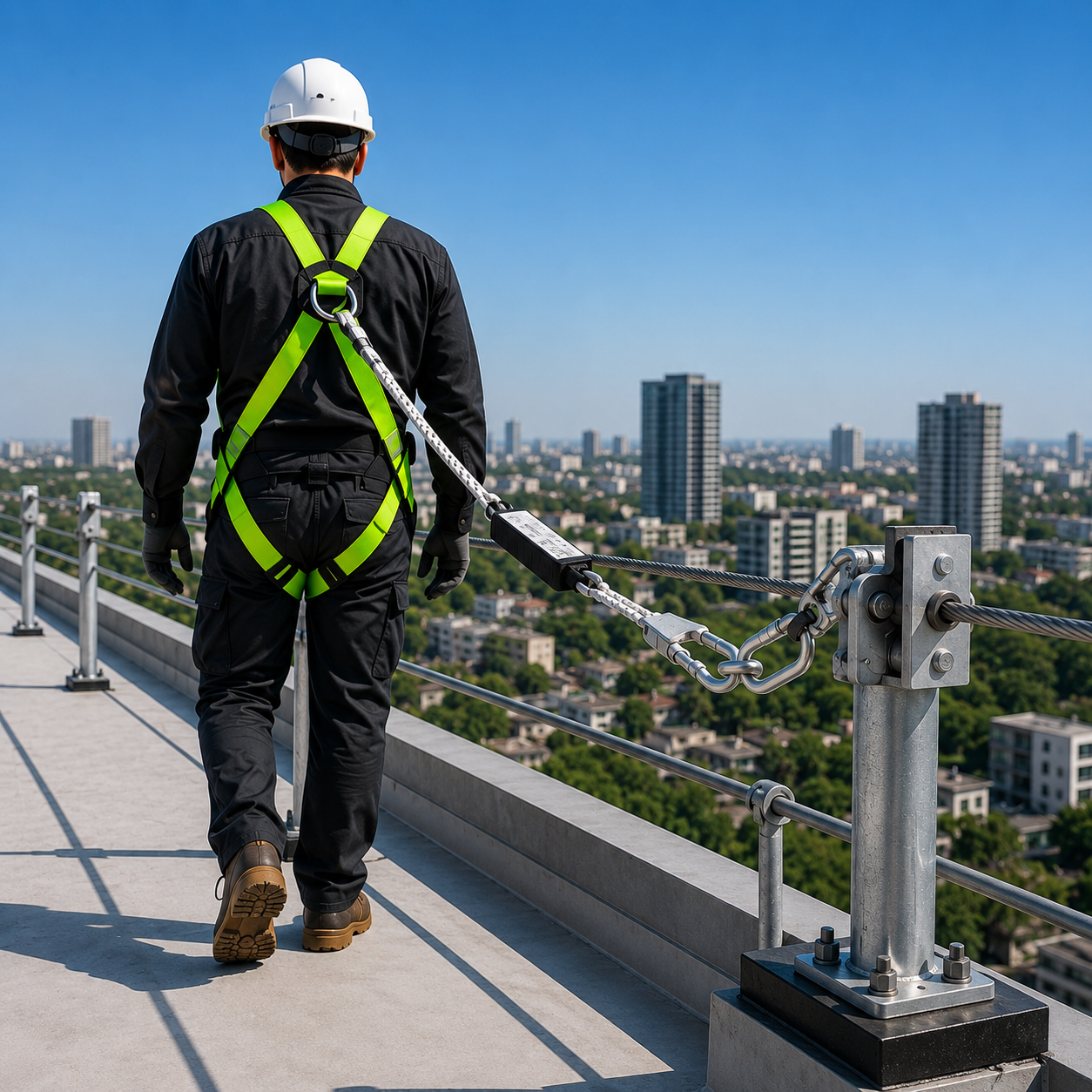 Industrial safety worker inspection